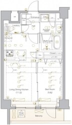 DIPS北千住の物件間取画像